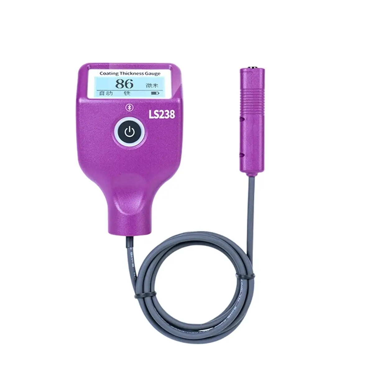 L73A NEW LS238 Digital Coating Thickness Gauge Galvanized Zinc Coating Paint Thickness Meter for Cars Small Probe
