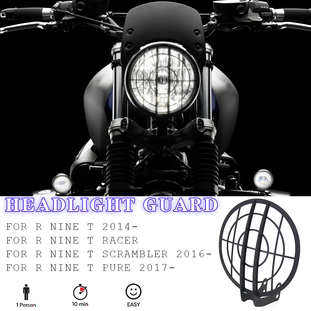 Motorcycle Accessories Headlight Grille Cover Protection HeadLamp Guard For BMW R NINET Scrambler R NINE T Pure RnineT Racer R9T