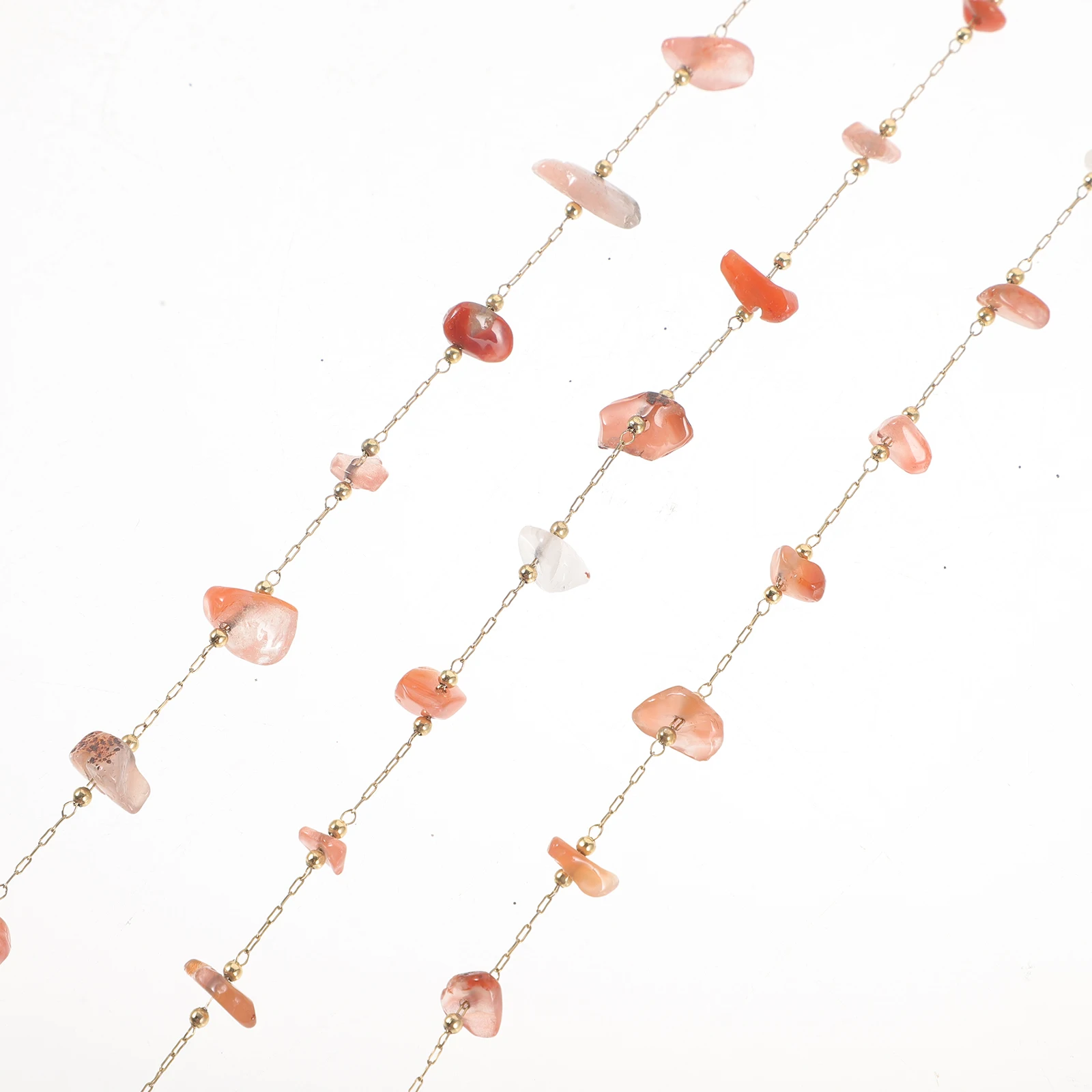 

Chain Natural Stone Bead Jewelry for Making Crafting Supplies Crystals Decorative