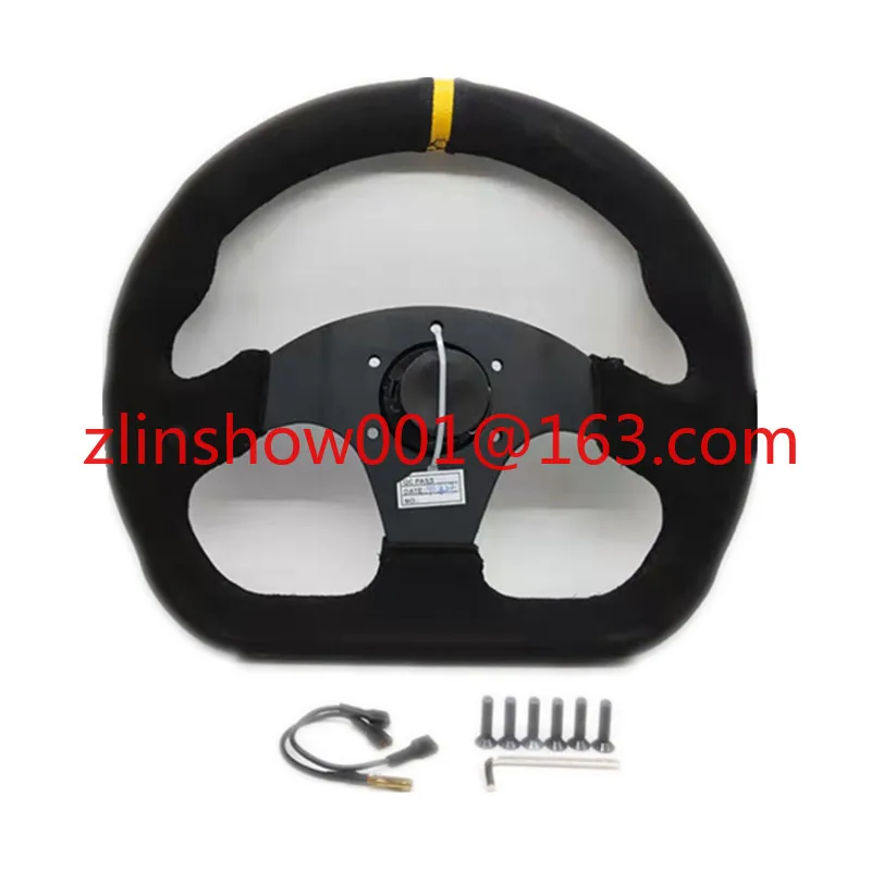

Car modification racing fleece 13 inches 320mmD type flat drift steering wheel/flip fur steering wheel