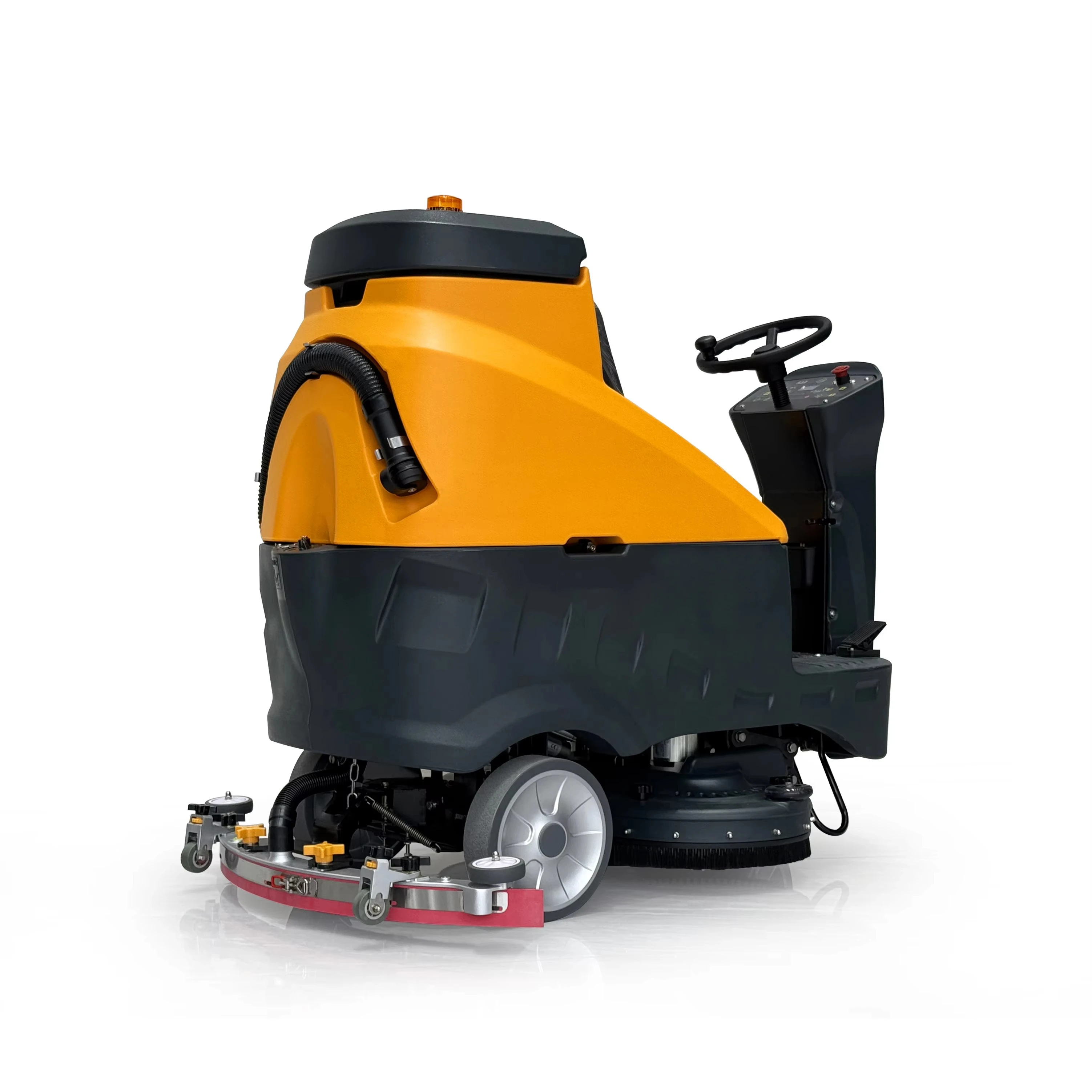 Walk Behind Floor Scrubber 17 Inch Electric Scrubber with Brush for Concrete Tile Floor Cleaning Customized