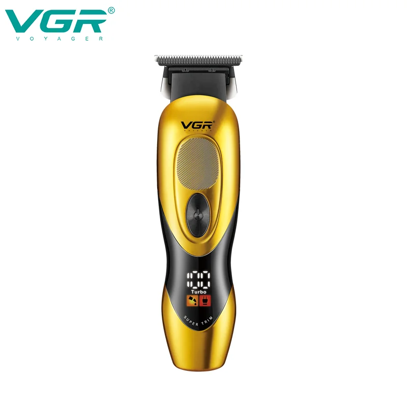 VGR الرجال مقص الشعر الكهربائية ذكي مقص الشعر الرقمي المنزلية النفط رئيس نحت الكهربائية دفع المقص V-227