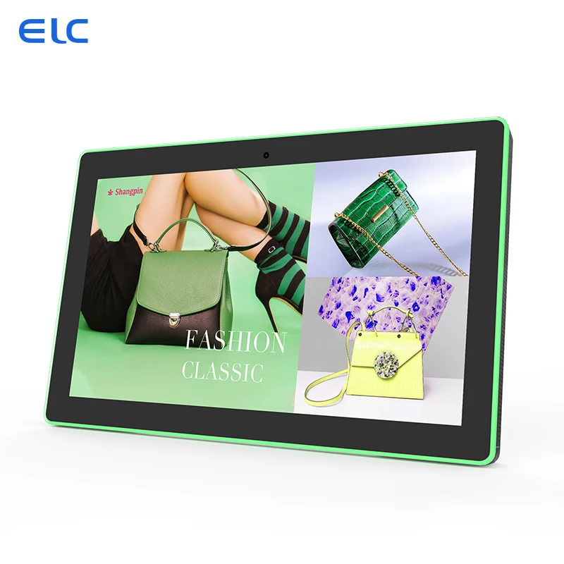 15.6 Inch OEM Wall Mount LCD Android Tablet POE Full Around LED Light Bar for Meeting Room Reservation