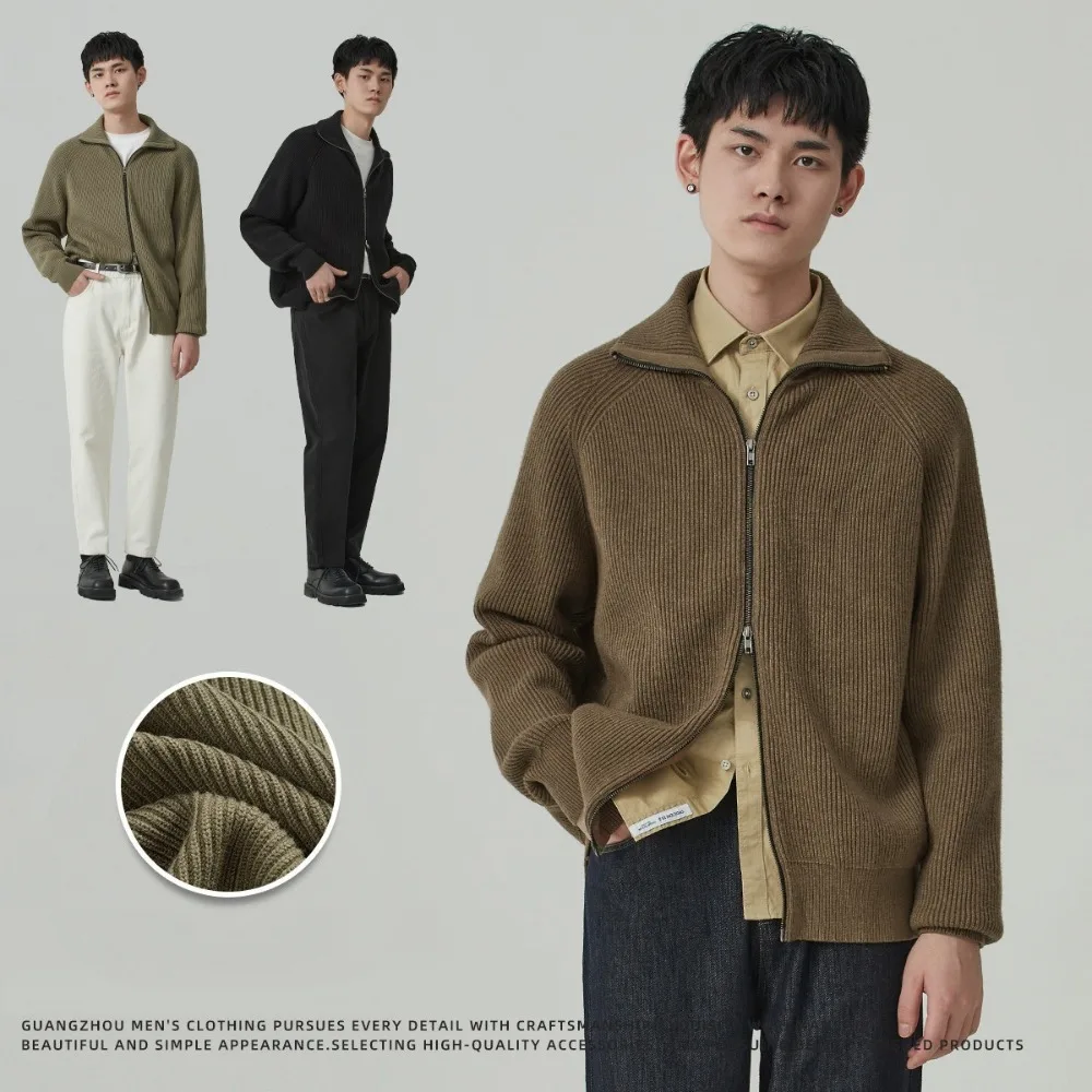 سترة محبوكة سميكة بأكمام طويلة للرجال من تيسكو لخريف وشتاء 2025 وأكمام منسدلة وأكمام فضفاضة