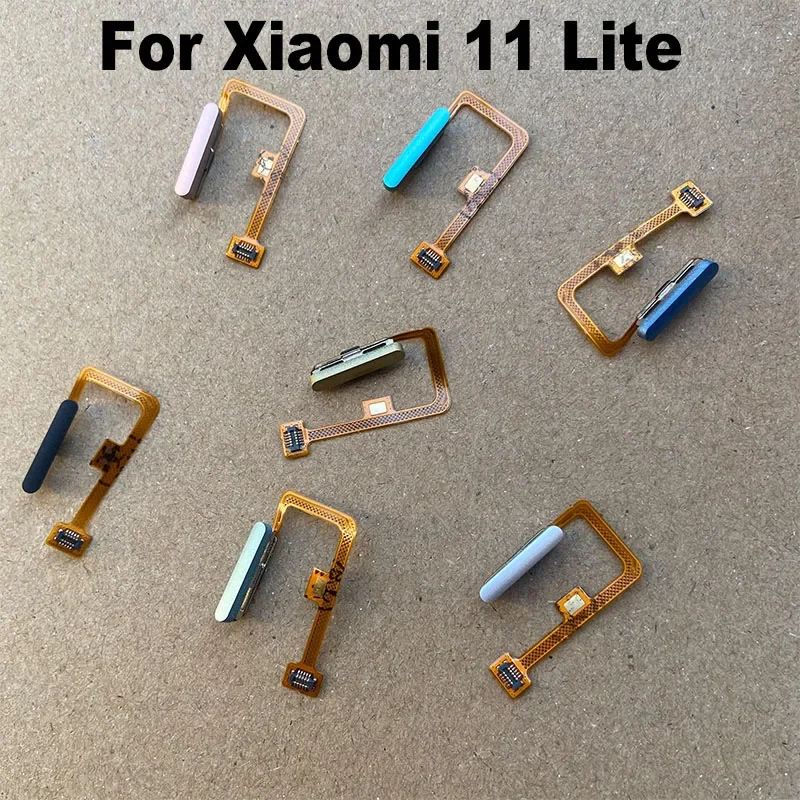 For Xiaomi Mi 11 lite home button menu fingerprint sensor Touch ID scanner ribbon connector flex cable MI11 Lite 5G 4G