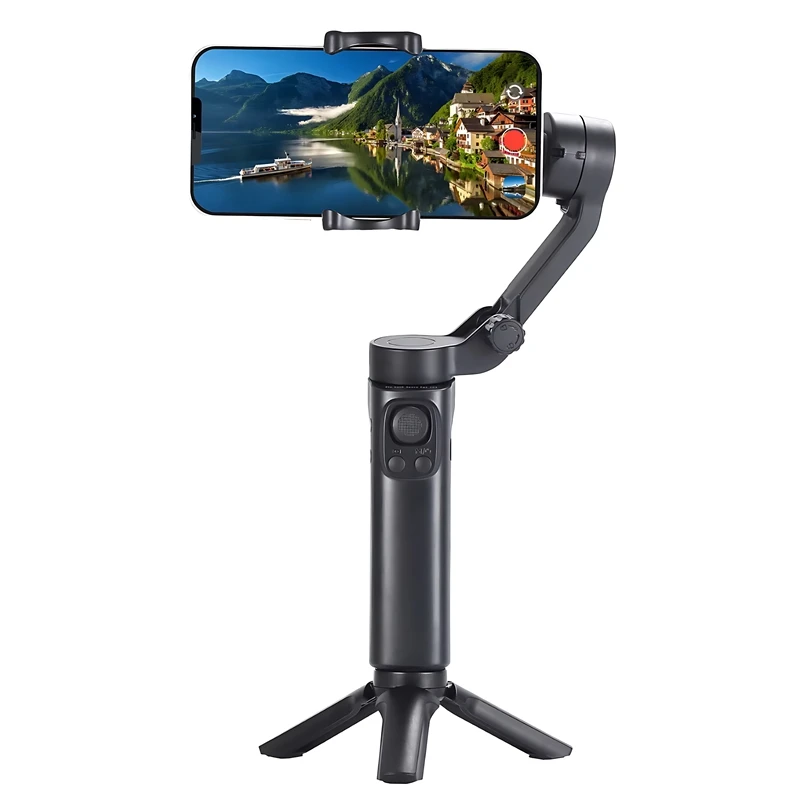 

2025 F5 Plus 3-Axis Foldable Handheld Gimbal Smartphone Stabilizer Anti-Shake Cellphone Video Recorder Vlog Mobile Selfie Camera