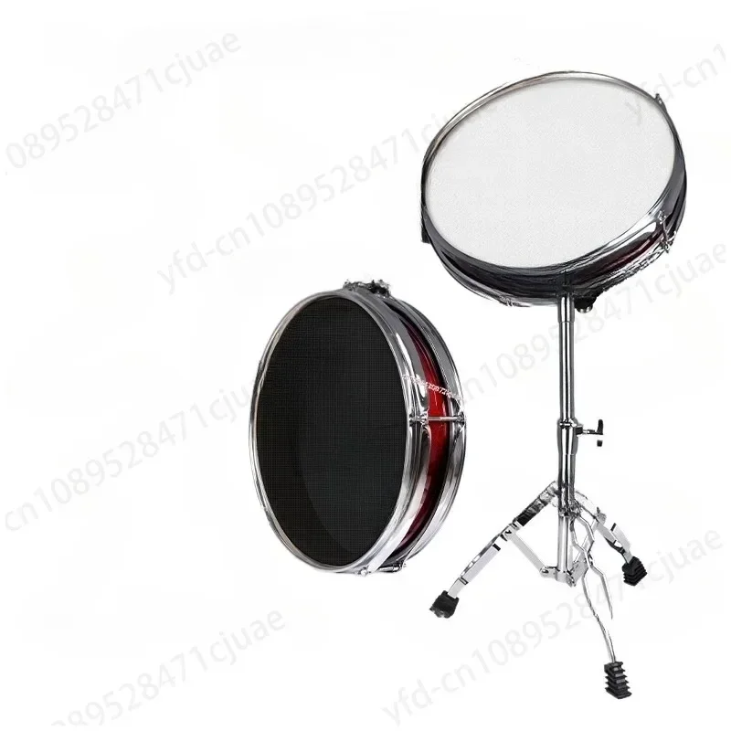 Hoge kwaliteit 12-inch onafhankelijke snaredrumtrigger elektronische drum mesh houten holte snaredrum met beugel