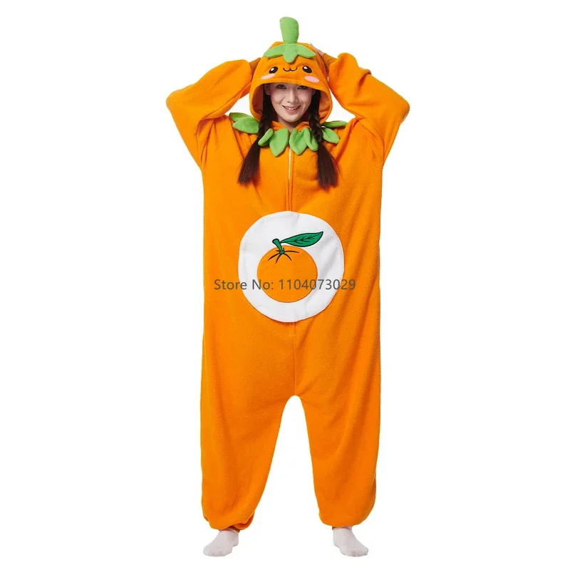 نيسي شو الفاكهة Kigurumi منامة هالوين نيسيي الكبار الاطفال الكرتون اليقطين الأفوكادو بيجامة تأثيري حفلة النساء الرجال Homewear