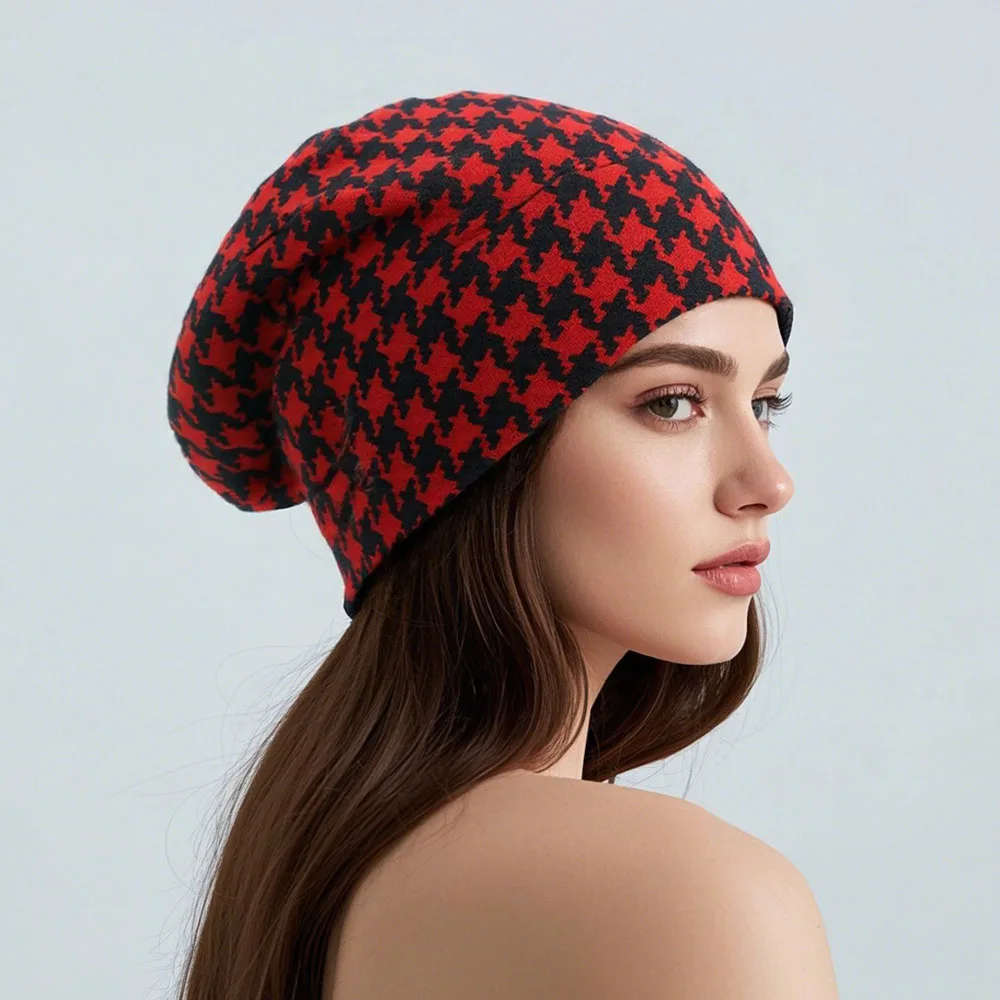 New Fashion Women Hat Scarf Spring Autumn Warm Female Bonnet Skullies Knit Casual Adult Beanie Outdoor Brand Hats