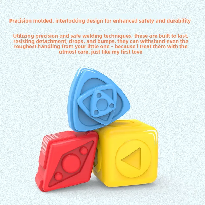 Giocattolo cubo color arcobaleno per neonati Riconoscimento precoce dei colori Eon Giocattoli per addestramento sensoriale a mano Cubo magico per bambini Giocattoli Eonal