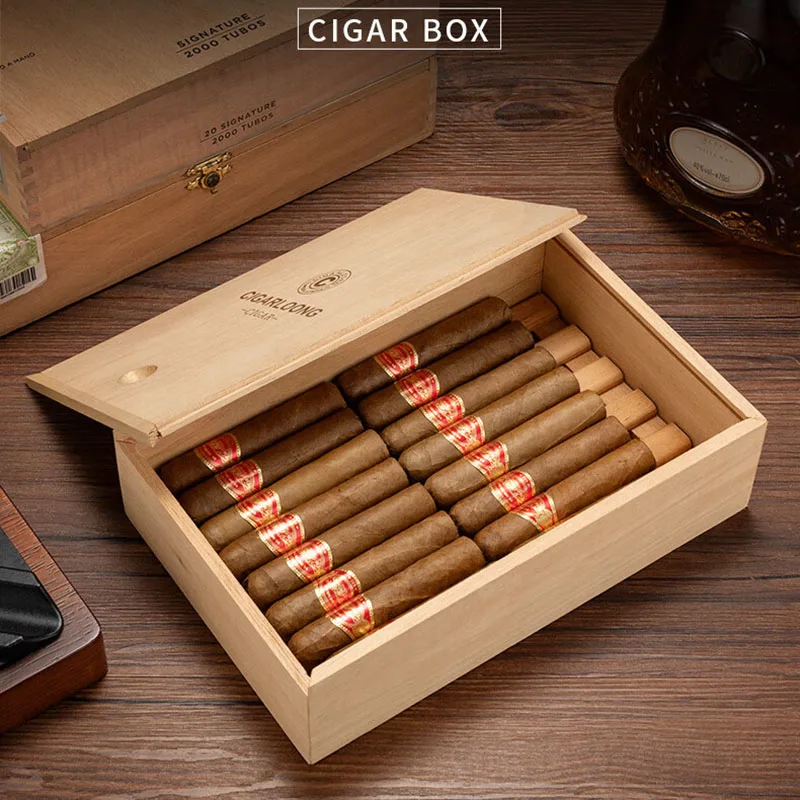 Portable Cedar Wood Cigar Travel Case, Cedar Wood Holder, Cigar Box, Cigar Accessories