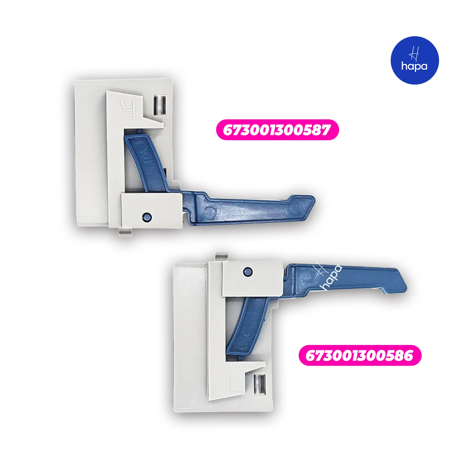 2 uds (izquierda + derecha), 673001300586-587 nuevo ajustador de conjunto de mecanismo de ajuste de cesta de lavavajillas Universal para Samsung