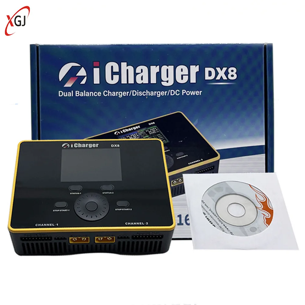 Icharger dx8 charger RC car FPV UAV model lithium battery discharge charging two-way 1600W