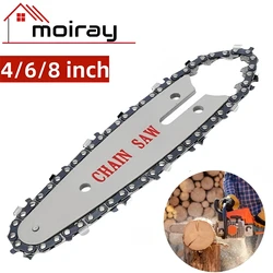 4/6/8 Inch Chainsaw Chain Guide Electric Chainsaw Chains and Guide Used for Logging and Pruning Chainsaw Guide Plate