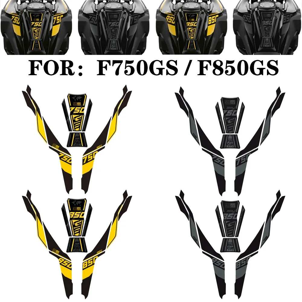 ل BMW F850GS F750GS 2018-2021 40 سنة الشارات دراجة نارية هدية مجموعة ملصقات وملصقات خزان
