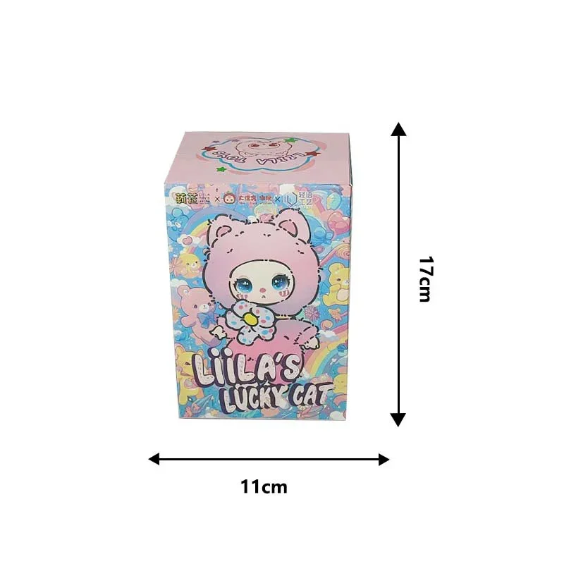 Lila Lucky Cat V1-Serie, Plüschpuppe, Spielzeug, Blindbox, Schreibtischdekoration, niedliches Ornament, Mystery Box, Spielzeugtasche, Anhänger, Mädchen, Geburtstagsgeschenke