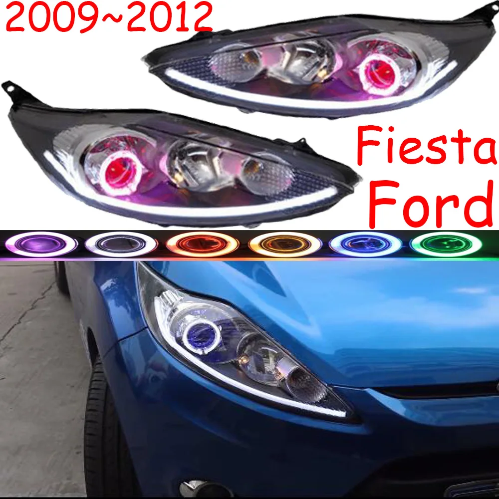 2009 2010 2011 2012 year Car Styling Head Lamp for Fiesta Headlight DRL Daytime Running Light Bi-Xenon HID Accessories