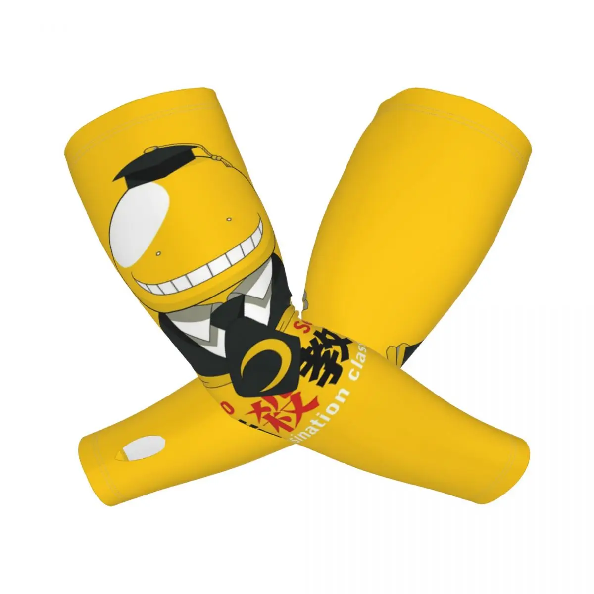 assassinato-sala-de-aula-polvo-koro-sensei-mangas-de-braco-ao-ar-livre-sol-protecao-uv-capa-verao-gelo-seda-ciclismo-tatuagem-mangas