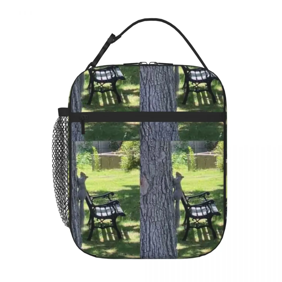 Bestselling Gray Squirrel On A Tree Solid Color Snack Bag Office To-Go Sports Lunch Bag