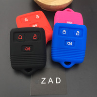 Silicone rubber car key cover for ford Expedition F-150 F-250 F-450 F-350  F-550 Super Duty 3 button key case cover