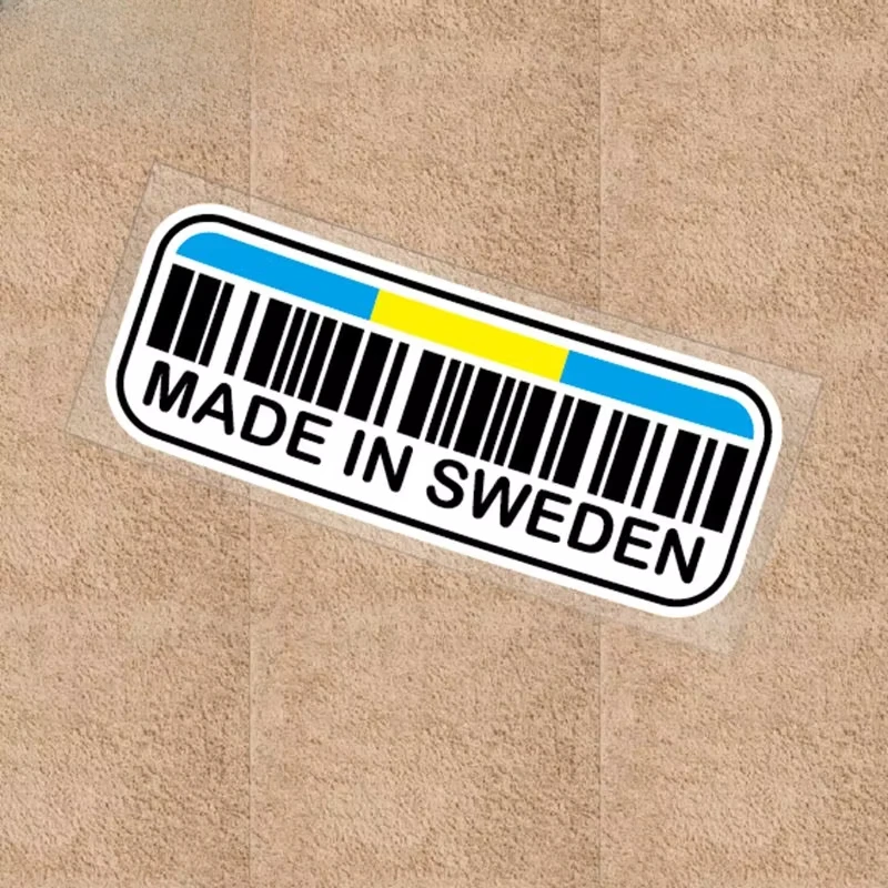 

Наклейки для автомобиля, Стайлинг автомобиля, светоотражающие наклейки для мотоцикла, наклейки с флагом Швеции, грузовик, авто, мотоциклетный шлем, наклейка 15 см, ПВХ KK