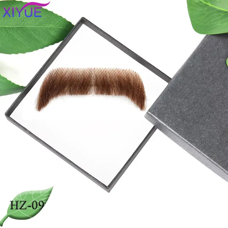 XIYUE synthetic Lace Beard Fake Moustache For Men Mustache Hand Made By Real Hair Cosplay Synthetic Lace Invisible Beards - Image 22