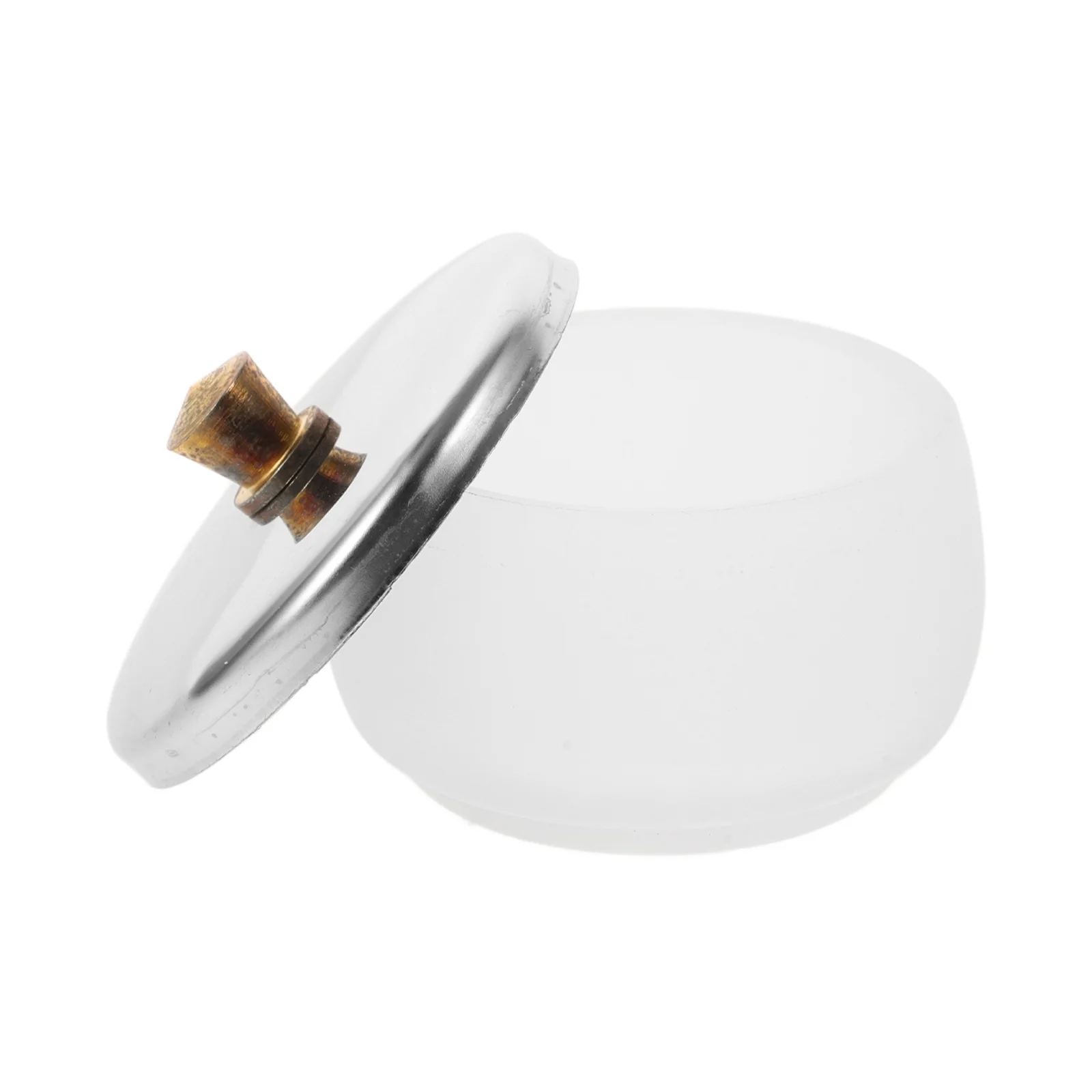 

Nail Cup Polish Mixing Plate Manicure Dappen Large Liquid Container Holder Crystal Glass Dish Stainless Steel Pan Powder