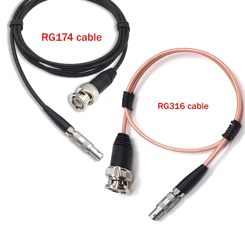 Remo 00S to BNC Ultrasonic Oscilloscope Cable Compatible  RG174 RG316 with Flaw Detection Probe Cable C5Q9 Connector 1/2/3/5M