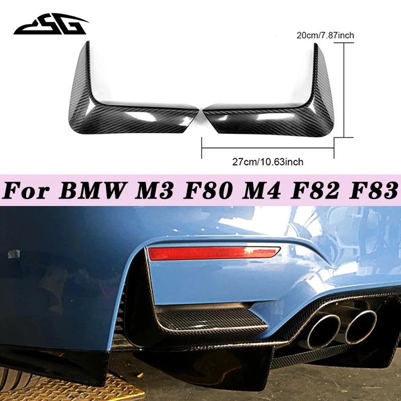 

Задний диффузор из углеродного волокна для BMW M3 F80 M4 F82 F83, задние клапаны, фартук, накладка, разветвители каналов, комплект кузова