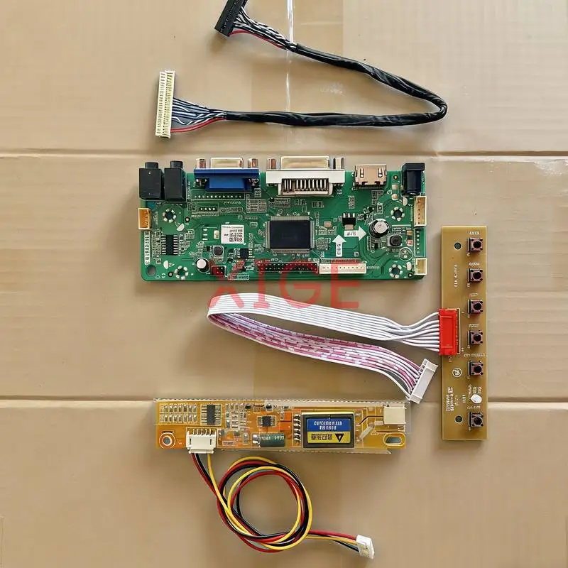 

Плата контроллера Matrix Drive Board для QD14TL02 LP141WX3 QD14TL01 LP141WX1 1-CCFL LVDS 30-контактная HDMI+DVI+VGA 1280*800 1280x800 DIY Kit