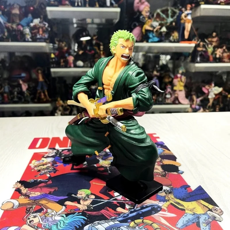 Original banpresto grandista uma peça roronoa zoro figura anime modelo genuíno caixa de brinquedo zoro anime figura modelo brinquedos