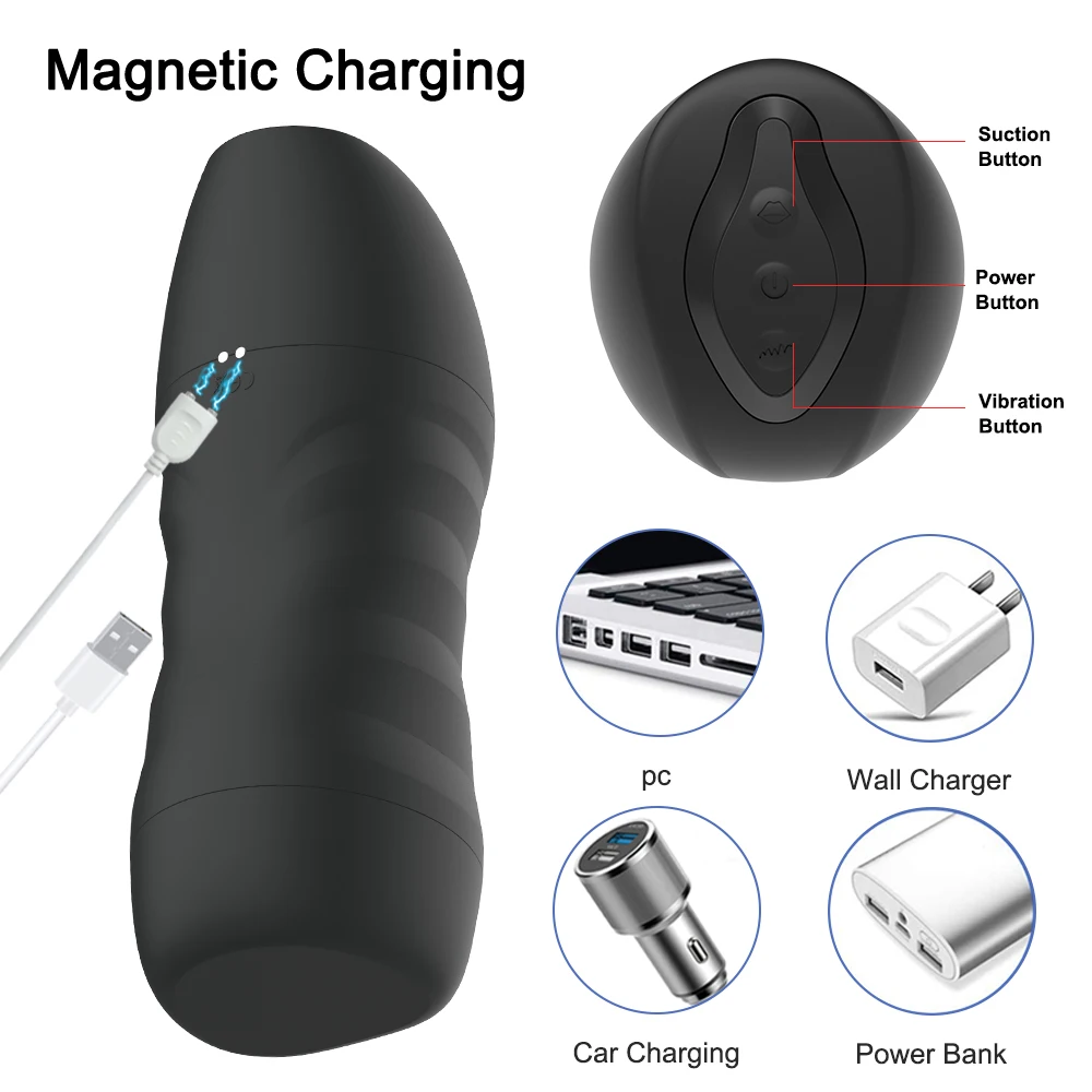 Automatic Sucking Male Mastubator Blowjob Masturbation Equipment Machine Sex Toys Adult Goods for Men Man Masturbators Cup