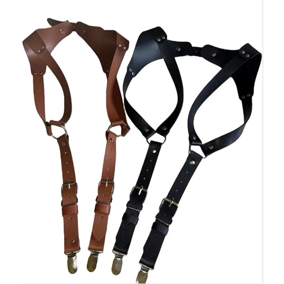 أحزمة كتف من الجلد للرجال أحزمة وحمالات للكتف ملابس مثيرة للرجال ملابس داخلية بحمالات على الجسم للرجال ملابس علوية للرجال