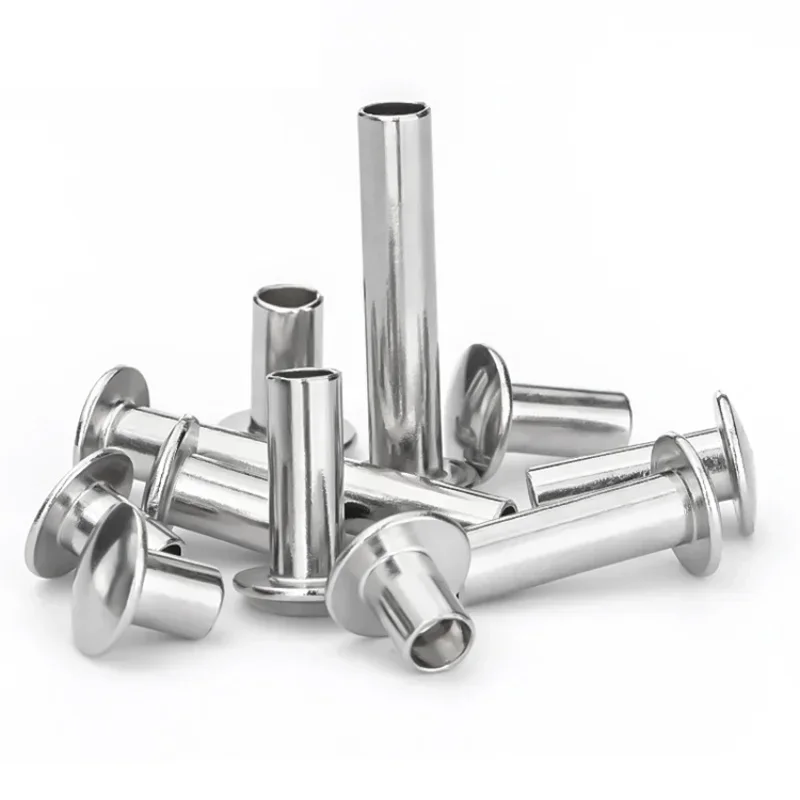 Round Head Rivet M1.5 M1.7 M2 M2.5 M3 M3.5 M4 M4.5 M5 M6 M8 304 Stainless Steel Round Head Semi Hollow Rivet Truss Head Rivet