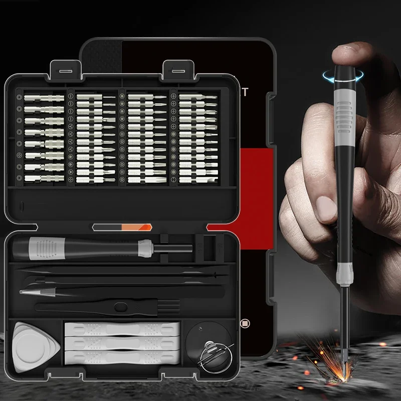 58 in 1 Precision Screwdriver Set with Torx T5 T6 T8 Mini Repair Tool Kit for Computer PS4 PS5 Eyeglasses Watch PC Phone Repair