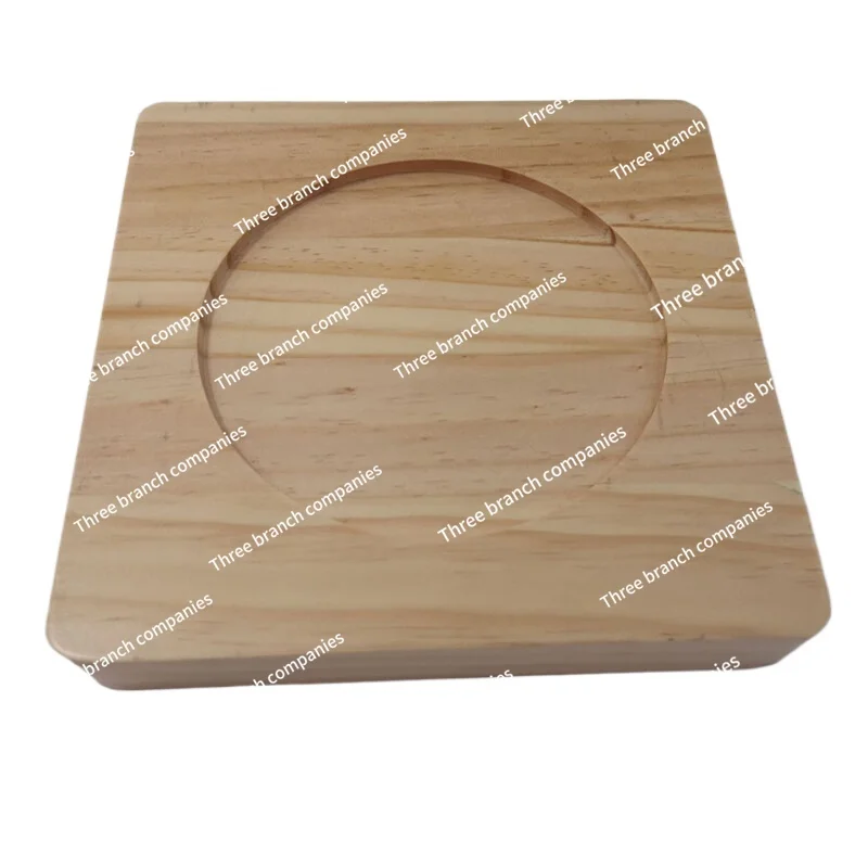 Thickened Solid Wood Heat Proof Mat Stone Potholder Casserole Iron Board Mat Anti-Scald Wooden Pad Square Wood Pad Placemat