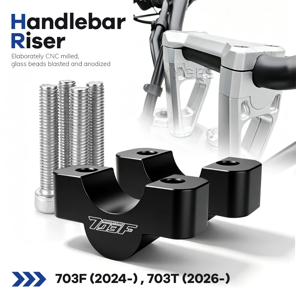 Motorcycle Accessories Handlebar Riser Drag Handle Bar Clamp Extend Adapter For ZONTES 703F 2024- 703T 2026-