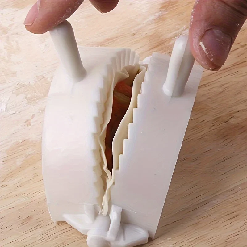 Knödelform-Maker, 3er-Pack – schnelles Press-Knödel-Presswerkzeug, einfaches Knödel-Maker-Set aus Kunststoff für selbstgemachte Gyoza, Wonton – Detail 6