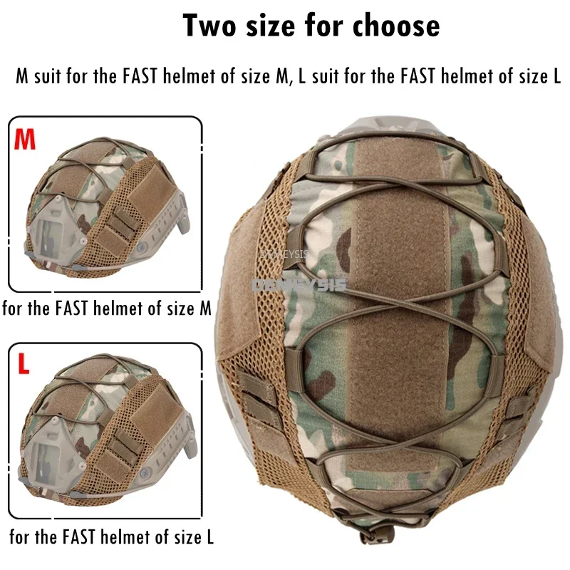 Tactical Fast Helmet Cover Scratch Resistant Shooting Hunting Sports Helmet Camouflage Cover for Fast MH PJ BJ Helmet