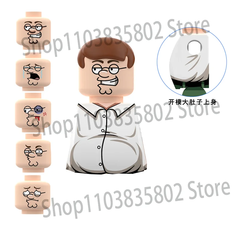 8-teiliges Set Cartoon TV Peter Stewie Lois Meg Griffin Bausteine Family Guy Actionfiguren Weihnachtsgeschenke