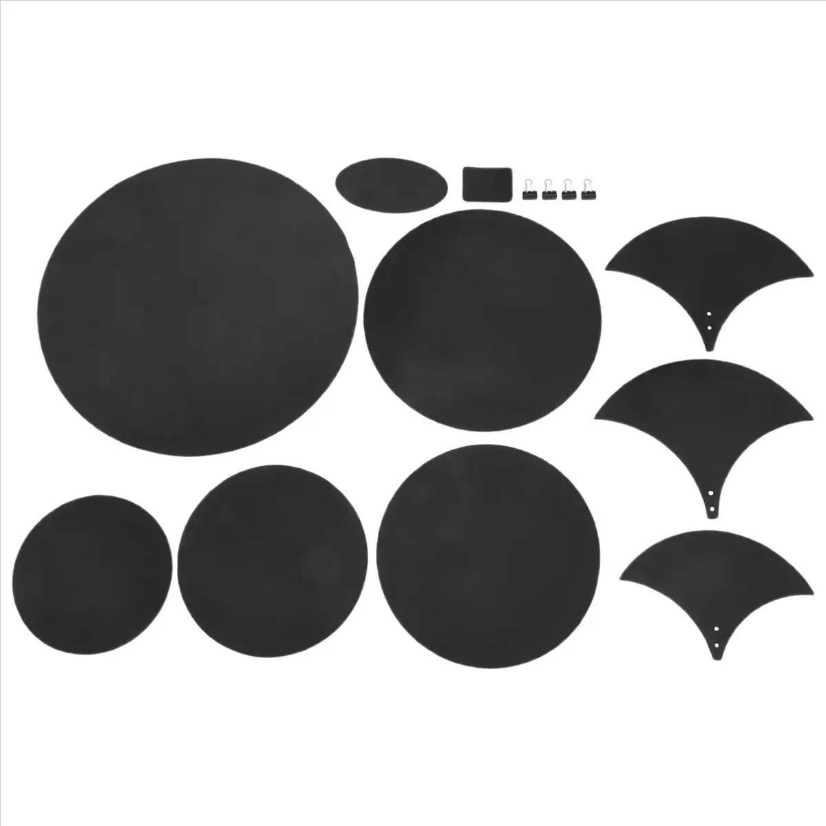 [MEGA SALE]14Pcs/Set Rubber Foam Tambor Snare Drum Sound Off Quiet Mute Practice Pad Set Musical Instrument Accessory view 3