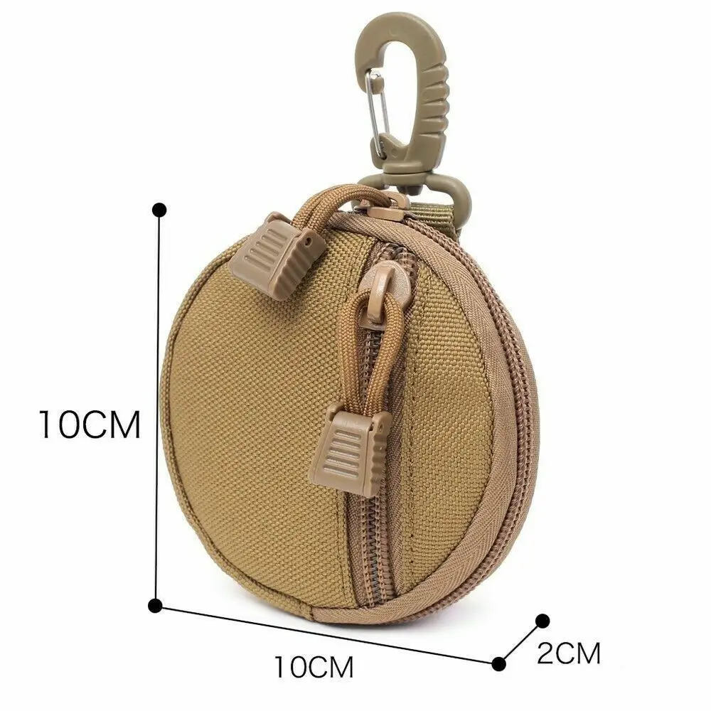 New Purse Outdoor Belt Bag Waist Pack Key Coin Wallet Small Round Bag