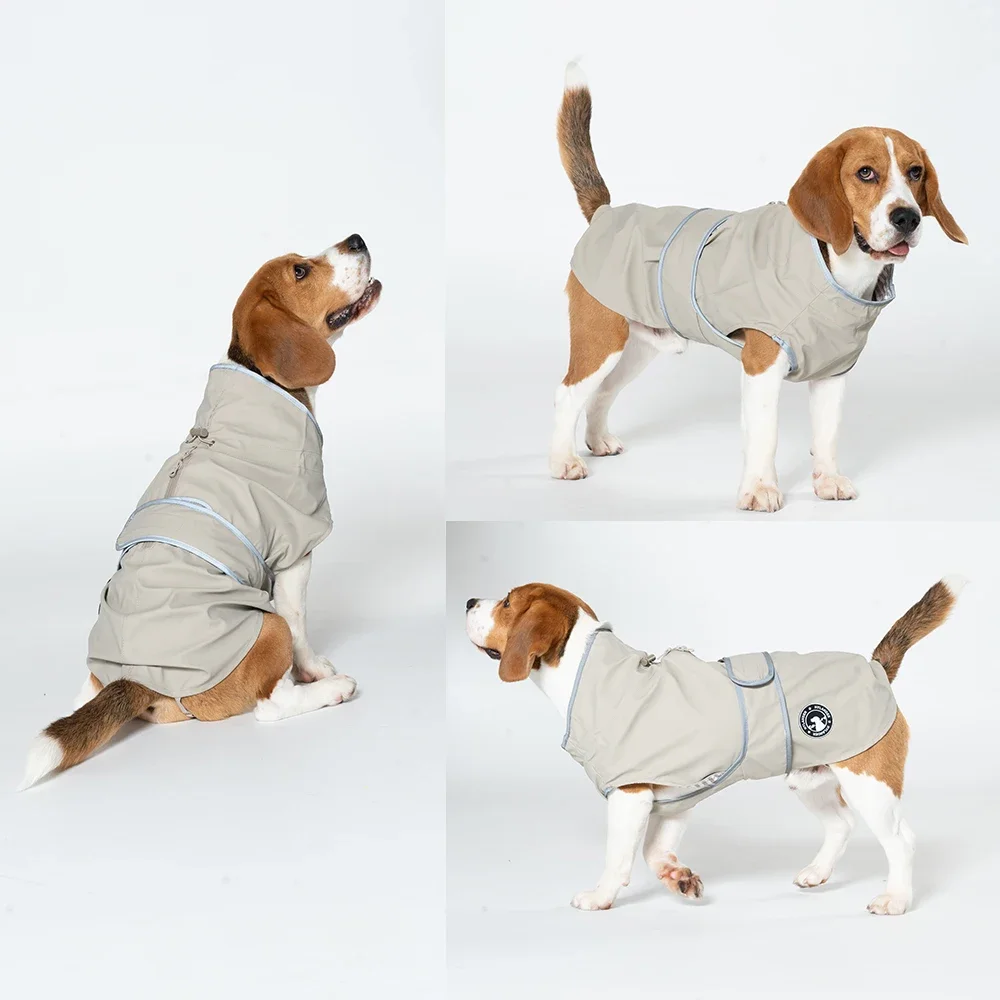 

Waterproof dog raincoat, windproof and waterproof pet jacket, lightweight and comfortable dog raincoat, all dog sizes