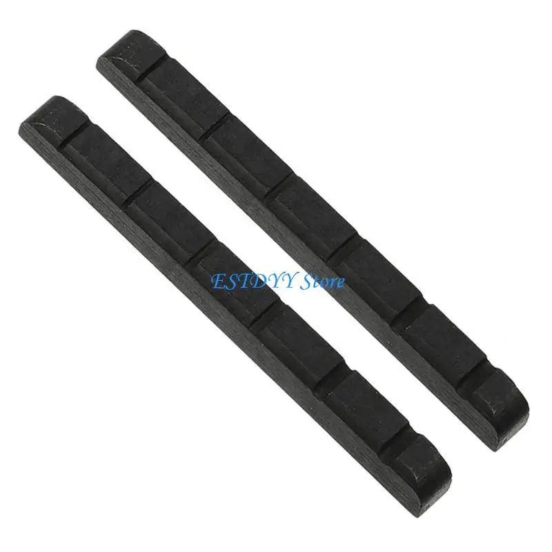 

G6DE 2pcs Convenient Electric Guitar Slotted Bone Nut with String Slots Perfect for Effortless String Changes 42x4.5x3.5mm