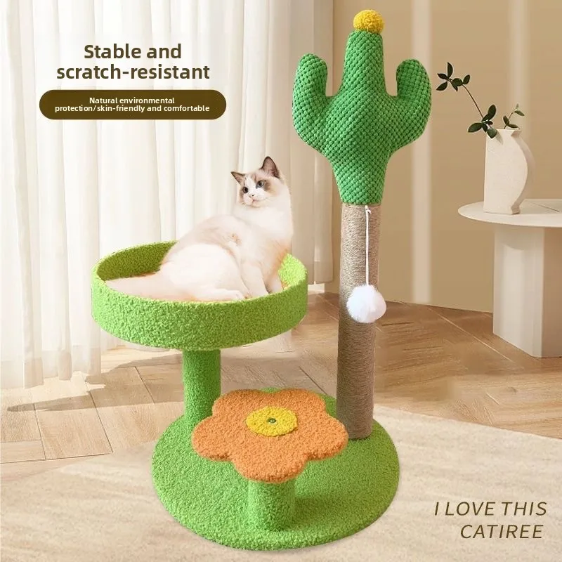 

Cactus Cat Climbing Frame Pet Supplies Durable No Crumbs Cat Toy