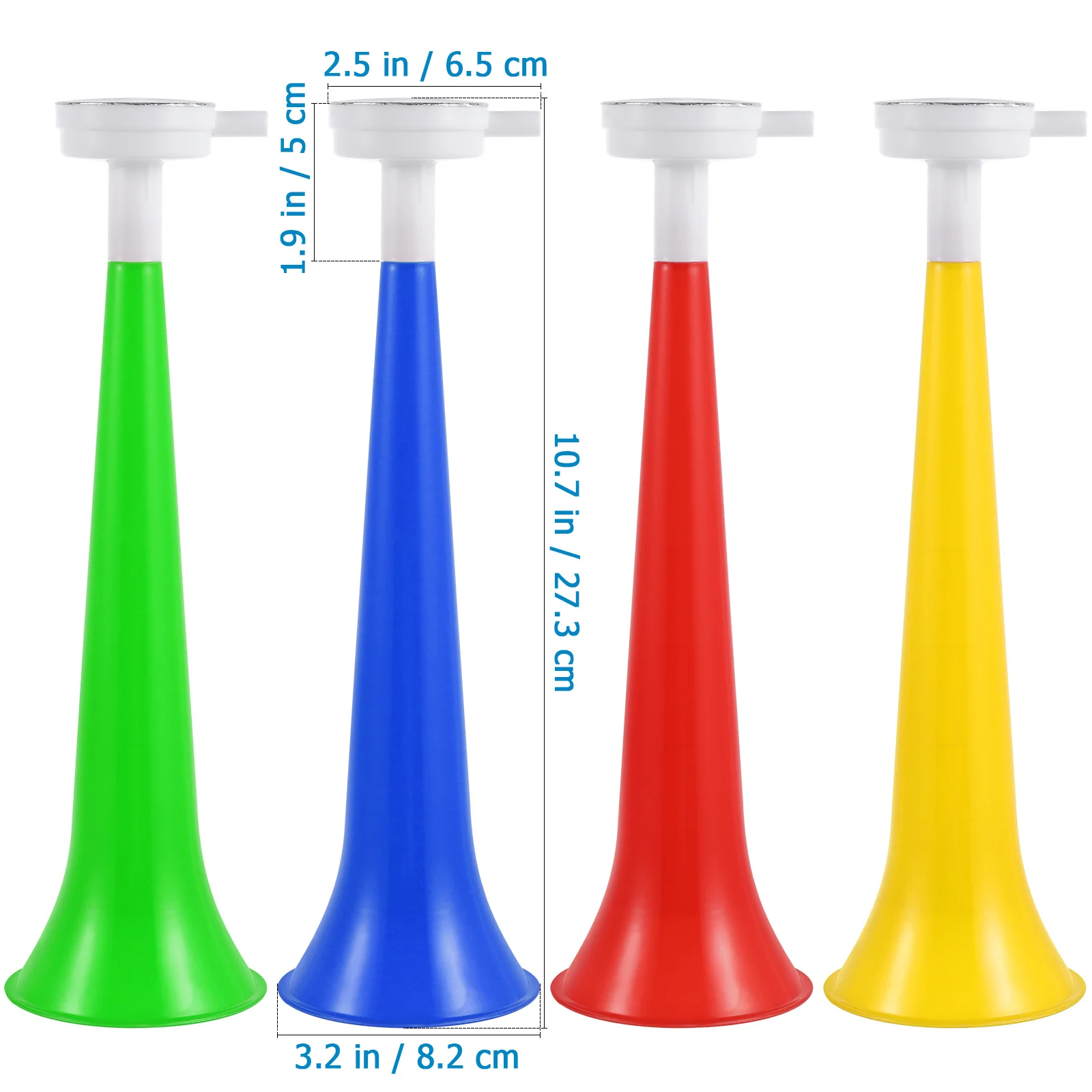 

10Pcs Plastic Trumpet Cheering Horn Sports Game Noise Maker Birthday Party Favor for Fun Plastic Trumpet