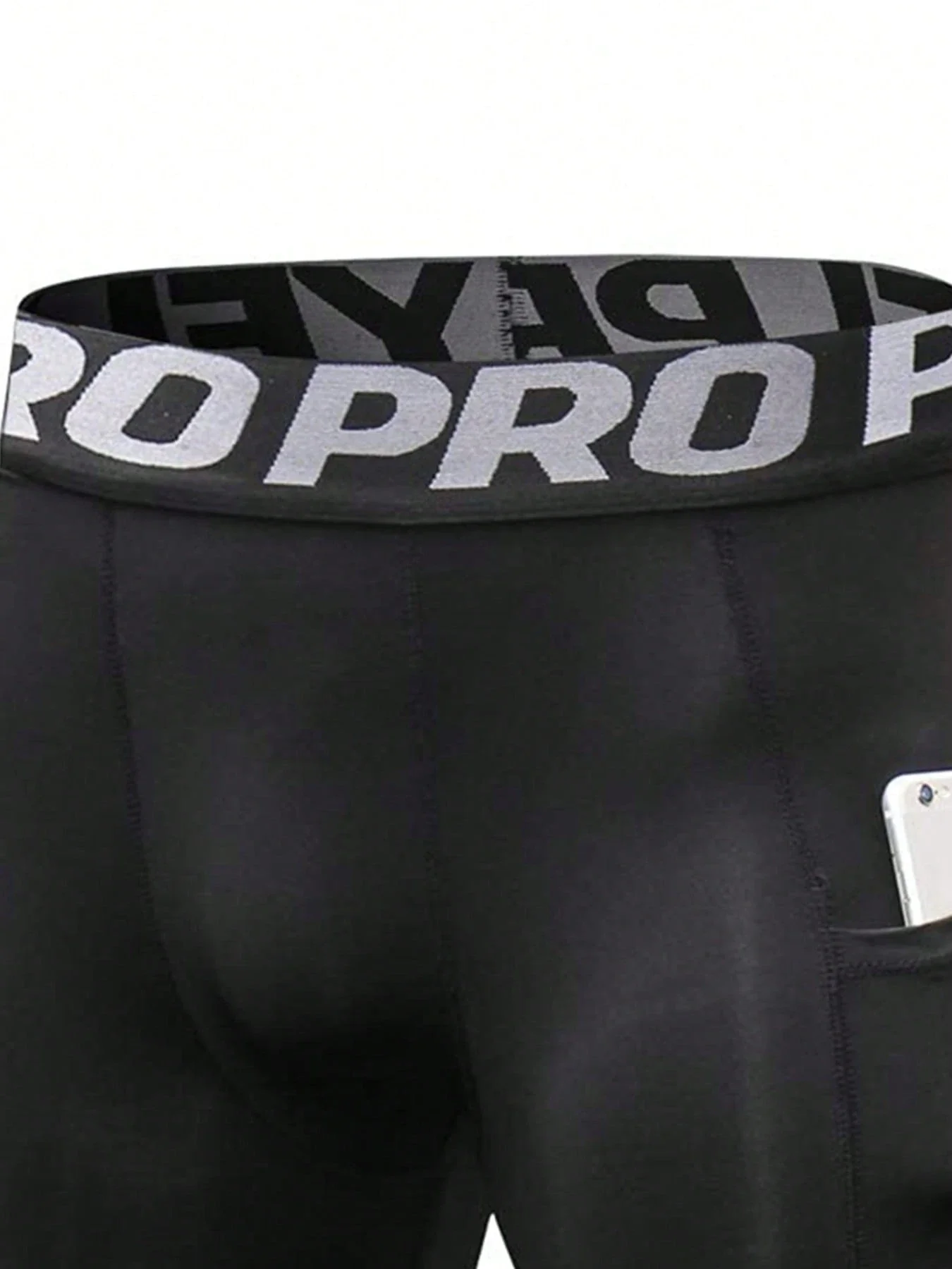 Mens Compression Shorts With Pocket Quick Dry Sport Running Underwear