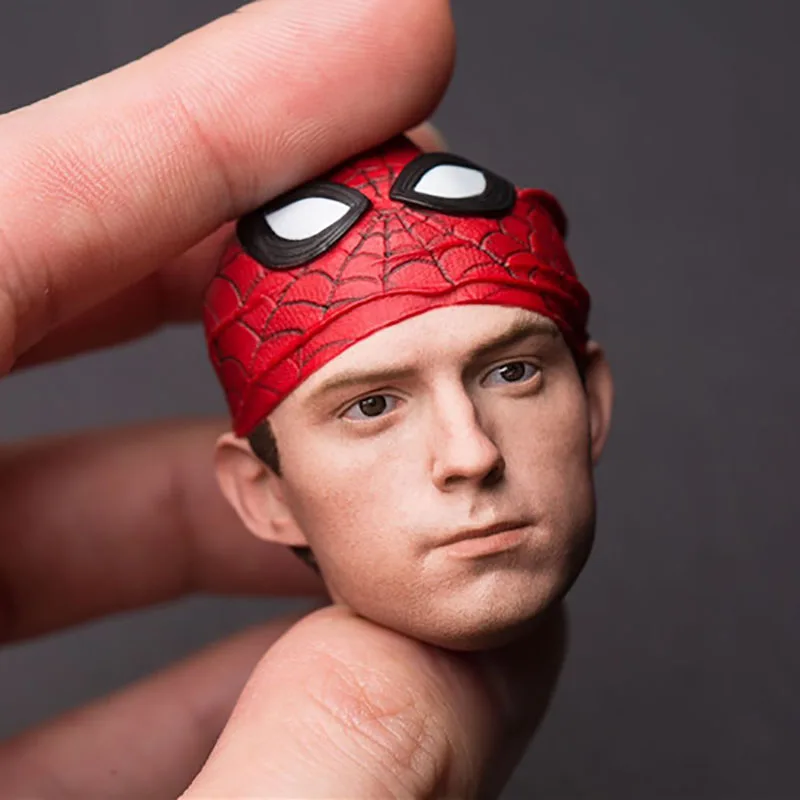 SSH-001 1/6 العنكبوت الصغير بيتر توم هولاند رئيس نحت نحت نموذج صالح 12 ''عمل الشكل دمى الجسم #2