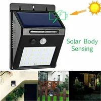 Motion Sensor Solar Light Wall Lamp 30 LED Outdoor Street Lighting Waterproof Hallway light Sunlight Courtyards Garden Decor