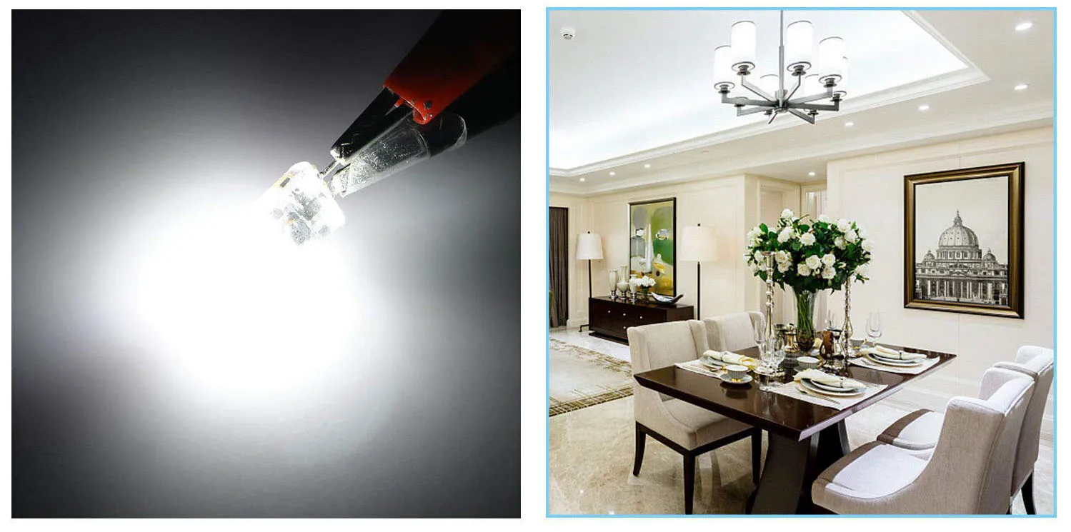 10 STKS LED COB Lamp 6 W Lampen Dimbare G4 mini COB AC DC 12 V 220 V Kaars Verlichting Vervangen 30 W 40 W Halogeen voor Kroonluchter Spotlight
